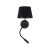 MAJA BLACK Kinkiet 2 E27 + G9 10081 TK Lighting Czarny Czarny