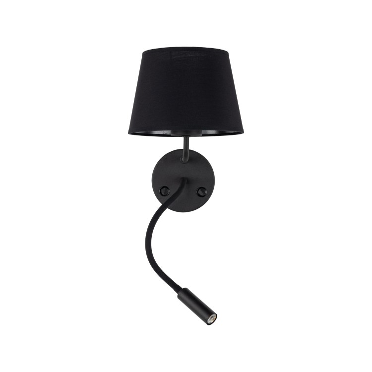 MAJA BLACK Kinkiet 2 E27 + G9 10081 TK Lighting Czarny Czarny