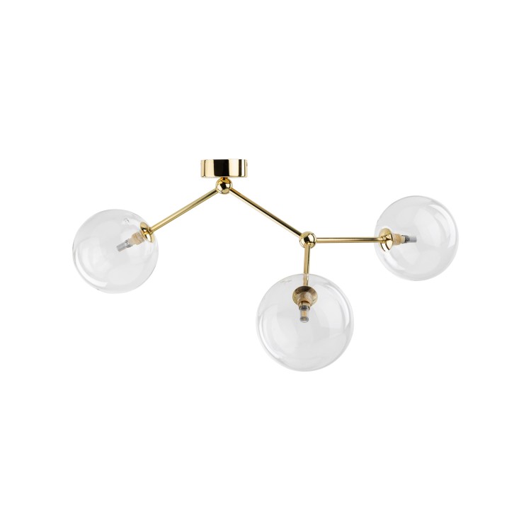 FAIRY GOLD Lampa sufitowa 3XG9 10069 TK Lighting Złoty Transparentny
