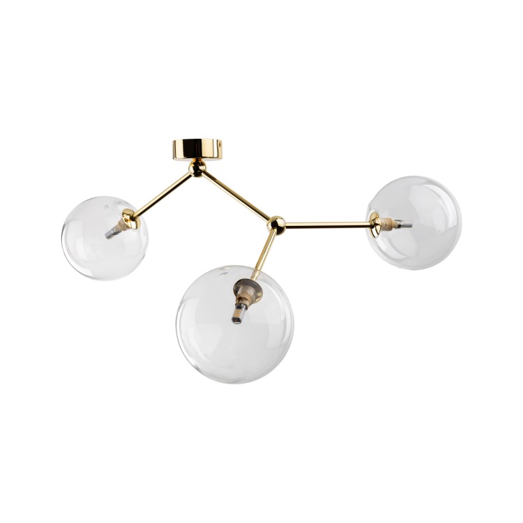 FAIRY GOLD Lampa sufitowa 3XG9 10069 TK Lighting Złoty Transparentny