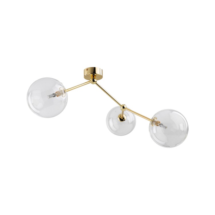 FAIRY GOLD Lampa sufitowa 3XG9 10069 TK Lighting Złoty Transparentny