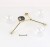 FAIRY GOLD Lampa sufitowa 3XG9 10069 TK Lighting Złoty Transparentny