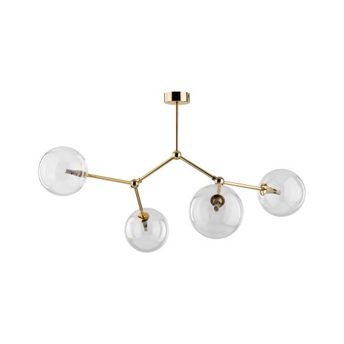 FAIRY GOLD Lampa sufitowa 4XG9 10070 TK Lighting Złoty Transparentny