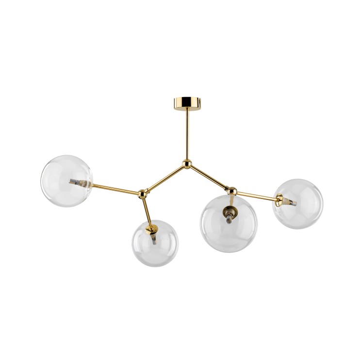 FAIRY GOLD Lampa sufitowa 4XG9 10070 TK Lighting Złoty Transparentny