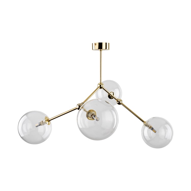 FAIRY GOLD Lampa sufitowa 4XG9 10070 TK Lighting Złoty Transparentny