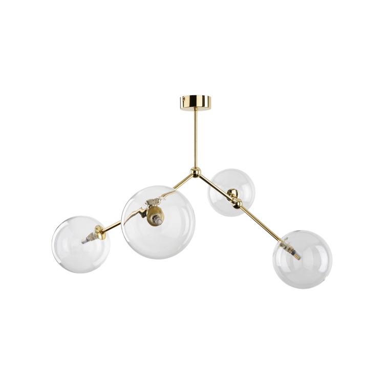 FAIRY GOLD Lampa sufitowa 4XG9 10070 TK Lighting Złoty Transparentny