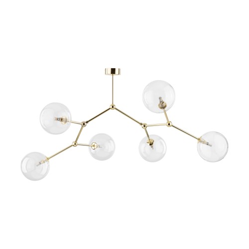 FAIRY GOLD Lampa sufitowa 6 10071 TK Lighting Złoty Transparentny