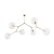 FAIRY GOLD Lampa sufitowa 6 10071 TK Lighting Złoty Transparentny
