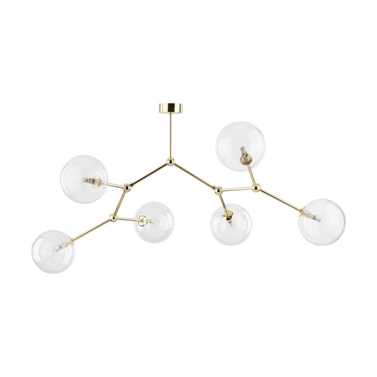FAIRY GOLD Lampa sufitowa 6 10071 TK Lighting Złoty Transparentny