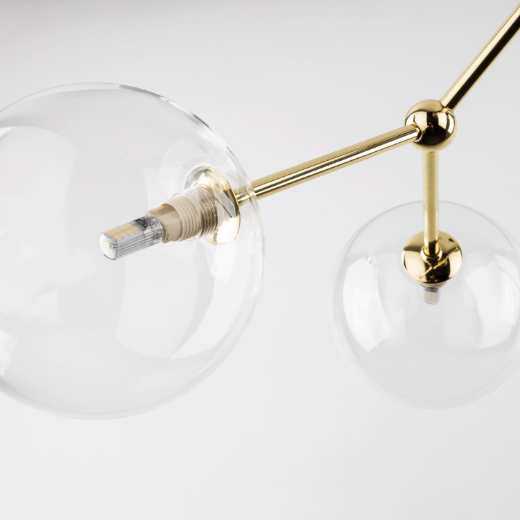 FAIRY GOLD Lampa sufitowa 6 10071 TK Lighting Złoty Transparentny