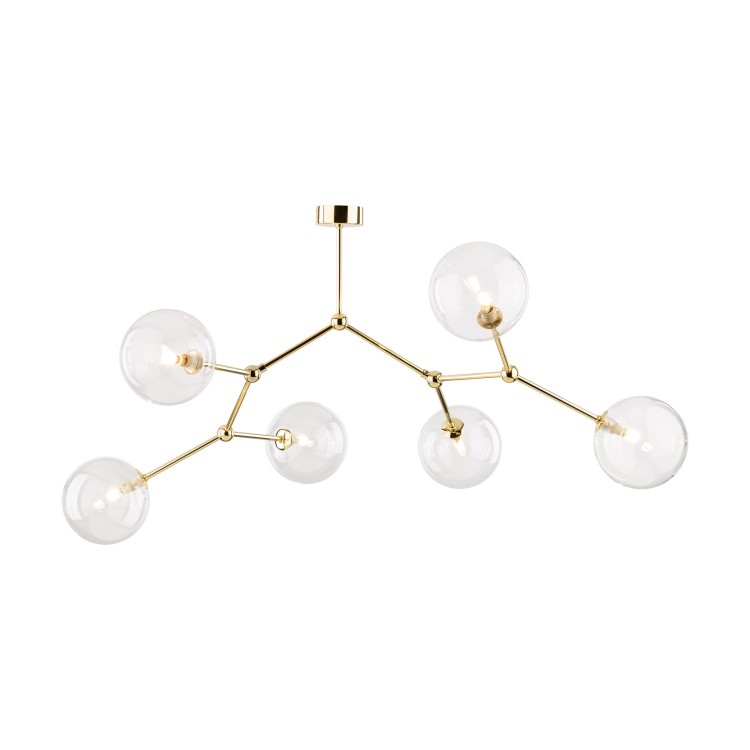 FAIRY GOLD Lampa sufitowa 6 10071 TK Lighting Złoty Transparentny
