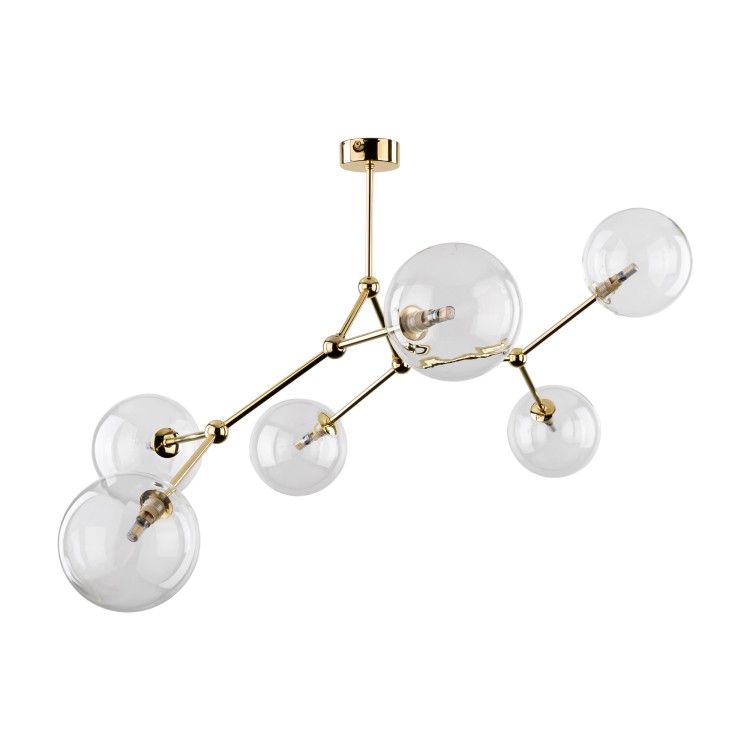 FAIRY GOLD Lampa sufitowa 6 10071 TK Lighting Złoty Transparentny