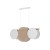 PULSE Lampa wisząca 3 10005 TK Lighting Biały, Sosna Juta, Kość słoniowa