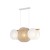 PULSE Lampa wisząca 3 10005 TK Lighting Biały, Sosna Juta, Kość słoniowa