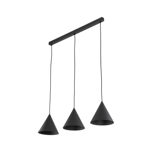 CONO BLACK Lampa wisząca S 3 Listwa 10068 TK Lighting Czarny Czarny