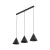 CONO BLACK Lampa wisząca S 3 Listwa 10068 TK Lighting Czarny Czarny