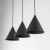 CONO BLACK Lampa wisząca S 3 Listwa 10068 TK Lighting Czarny Czarny