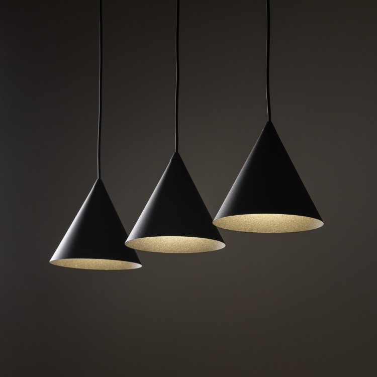 CONO BLACK Lampa wisząca S 3 Listwa 10068 TK Lighting Czarny Czarny