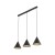 CONO BLACK Lampa wisząca S 3 Listwa 10068 TK Lighting Czarny Czarny