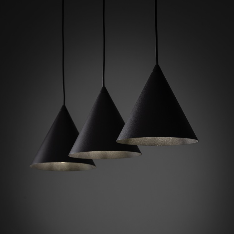 CONO BLACK Lampa wisząca S 3 Listwa 10068 TK Lighting Czarny Czarny