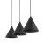 CONO BLACK Lampa wisząca S 3 Listwa 10068 TK Lighting Czarny Czarny