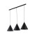CONO BLACK Lampa wisząca L 3 Listwa 10060 TK Lighting Czarny Czarny