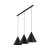 CONO BLACK Lampa wisząca L 3 Listwa 10060 TK Lighting Czarny Czarny