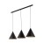 CONO BLACK Lampa wisząca L 3 Listwa 10060 TK Lighting Czarny Czarny