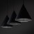 CONO BLACK Lampa wisząca L 3 Listwa 10060 TK Lighting Czarny Czarny