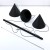 CONO BLACK Lampa wisząca L 3 Listwa 10060 TK Lighting Czarny Czarny