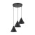 CONO BLACK Lampa wisząca 3 Koło S 10067 TK Lighting Czarny Czarny