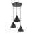 CONO BLACK Lampa wisząca 3 Koło S 10067 TK Lighting Czarny Czarny