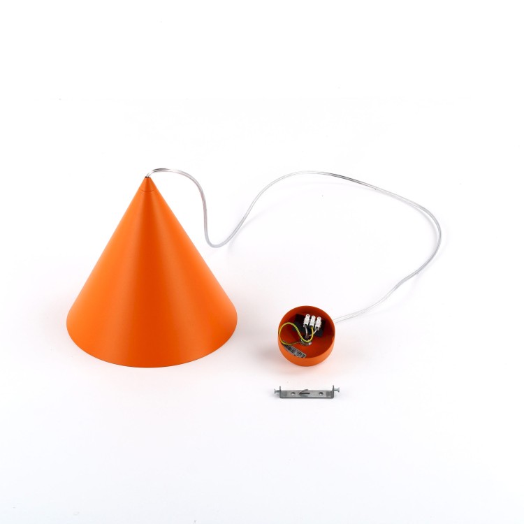 CONO ORANGE Lampa wisząca 1 M 10064 TK Lighting Pomarańczowy Pomarańczowy
