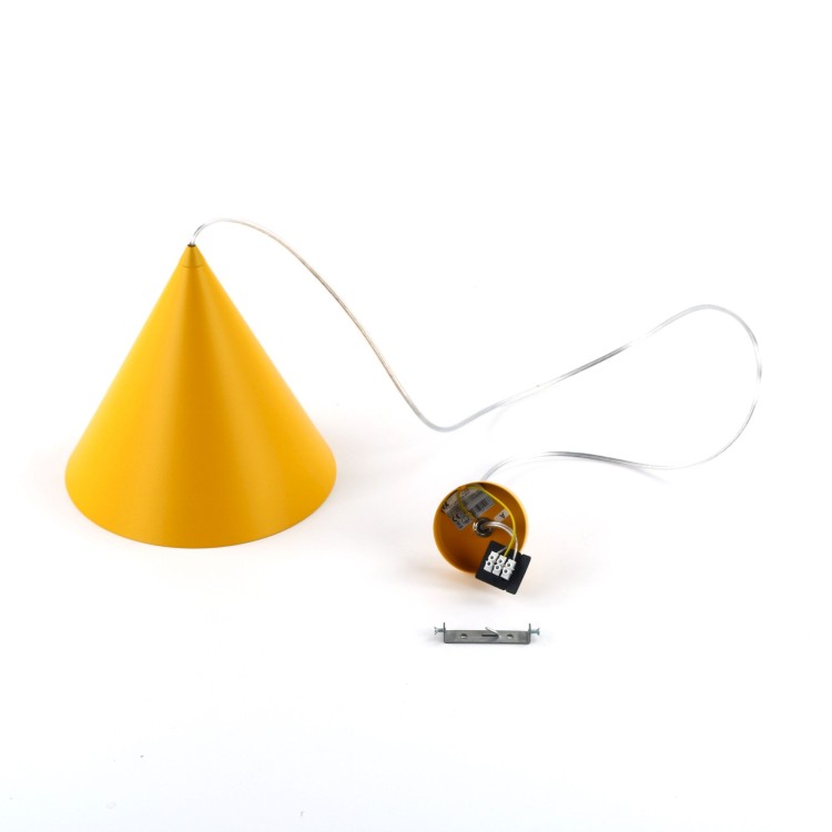 CONO YELLOW Lampa wisząca 1 M 10066 TK Lighting Żółty Żółty