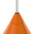 CONO ORANGE Lampa wisząca 1 S 10075 TK Lighting Pomarańczowy Pomarańczowy
