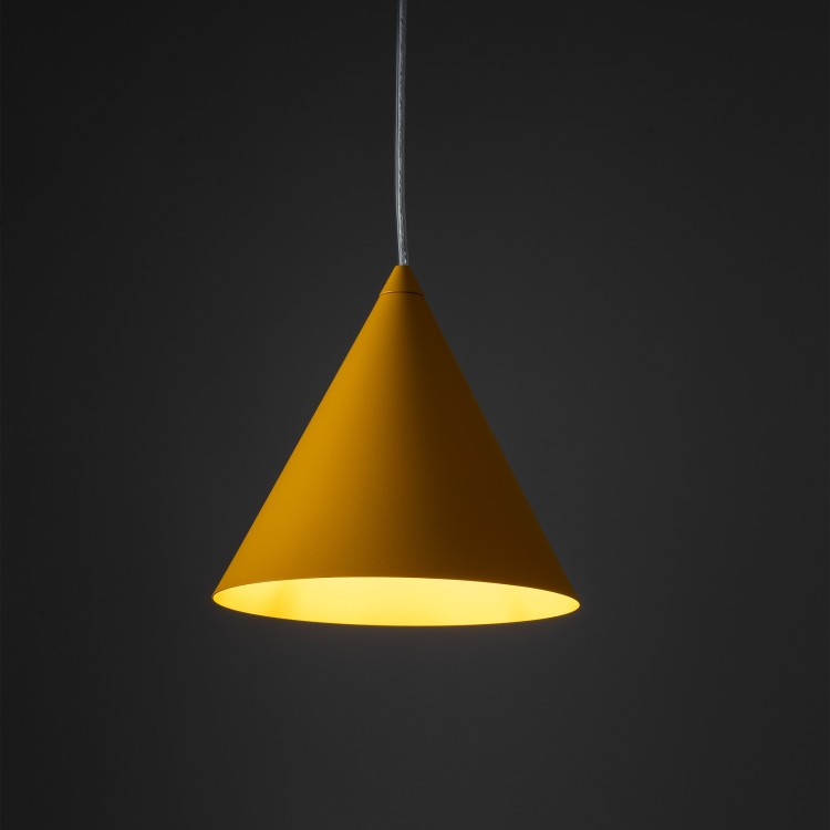 CONO YELLOW Lampa wisząca 1 S 10077 TK Lighting Żółty Żółty