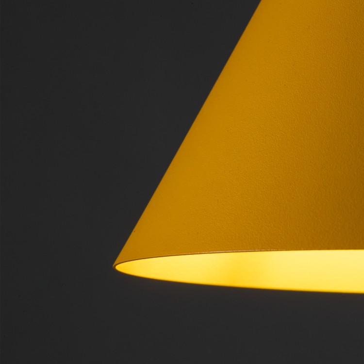 CONO YELLOW Lampa wisząca 1 S 10077 TK Lighting Żółty Żółty