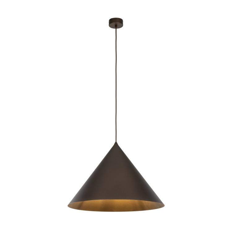 CONO BROWN Lampa wisząca 1 XL 10062 TK Lighting Brązowy Brązowy