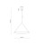 CONO BROWN Lampa wisząca 1 XL 10062 TK Lighting Brązowy Brązowy