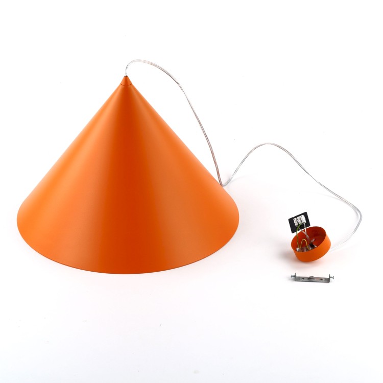 CONO ORANGE Lampa wisząca 1 XL 10088 TK Lighting Pomarańczowy Pomarańczowy