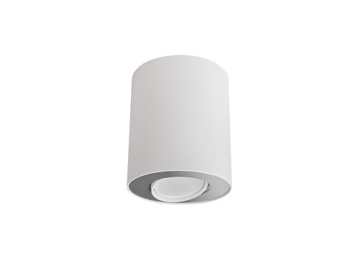 Lampa sufitowa spot Industrialna Loft SET WHITE/SILVER 8897 NOWODVORSKI Lighting GU10 nowoczesna oprawa oświetleniowa punktowa biało-srebrna tuba z regulacją metal Inspiracje Premium