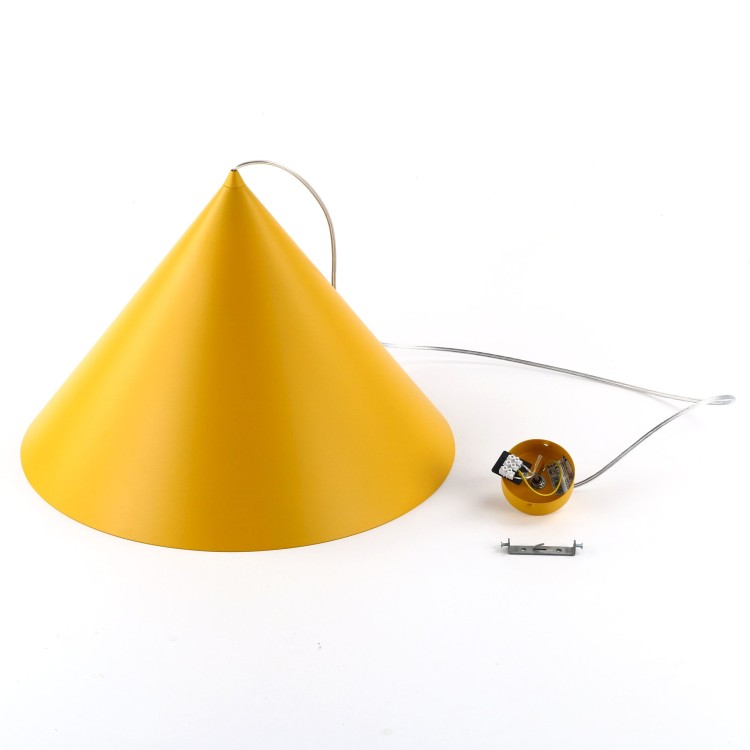 CONO YELLOW Lampa wisząca 1 XL 10090 TK Lighting Żółty Żółty