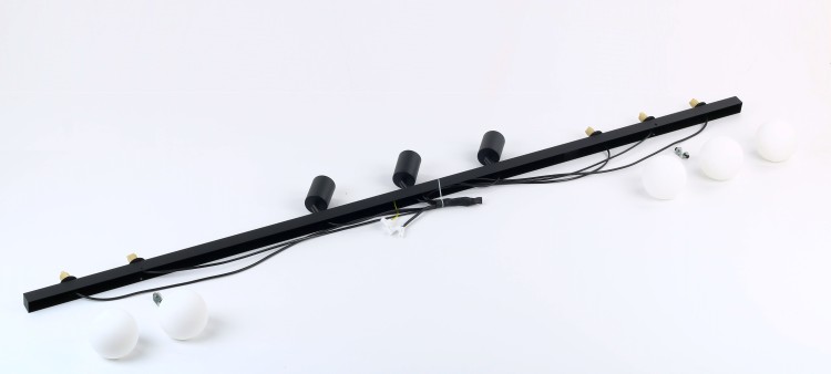 VOX Lampa sufitowa 8 10004 TK Lighting Czarny Biały