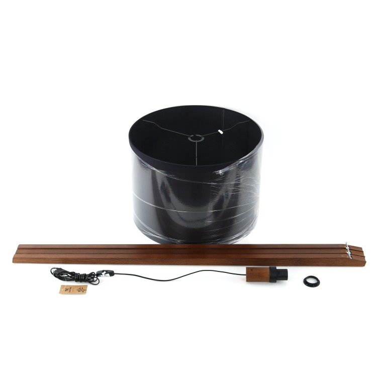GRAND ORZECH Lampa podłogowa 16005 TK Lighting Orzech Czarny