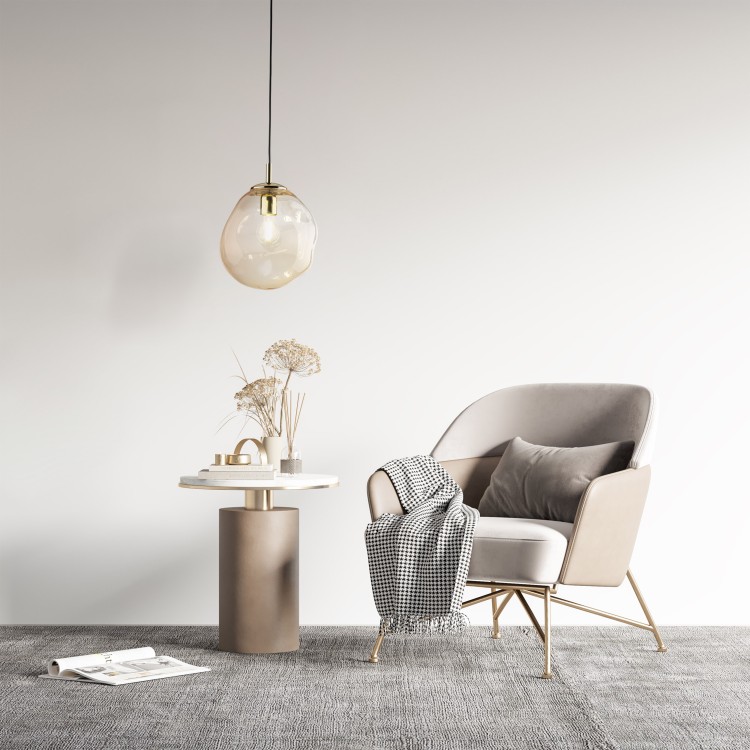 SOL MINI NEW BURSZTYN 1 10083 TK Lighting Złoty, Czarny Bursztynowy