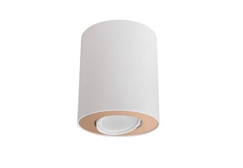 Lampa sufitowa spot Industrialna Loft SET WHITE/GOLD 8896 NOWODVORSKI Lighting GU10 nowoczesna oprawa oświetleniowa punktowa biało-złota tuba z regulacją metal Inspiracje Premium