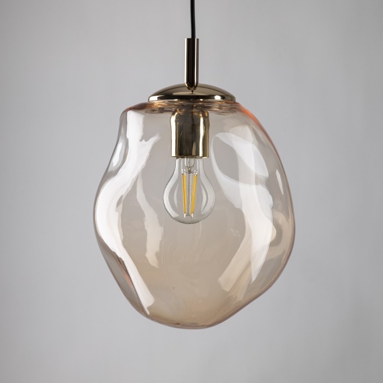 SOL MINI NEW BURSZTYN 1 10083 TK Lighting Złoty, Czarny Bursztynowy