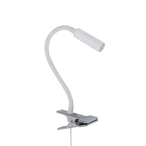 LAGOS WHITE Kinkiet Klips 1 16024 TK Lighting Biały Biały