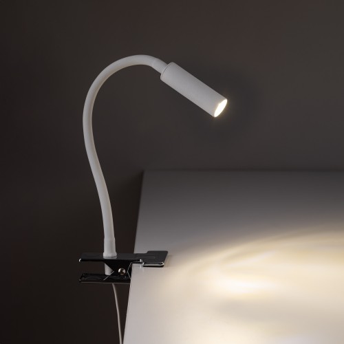 LAGOS WHITE Kinkiet Klips 1 16024 TK Lighting Biały Biały