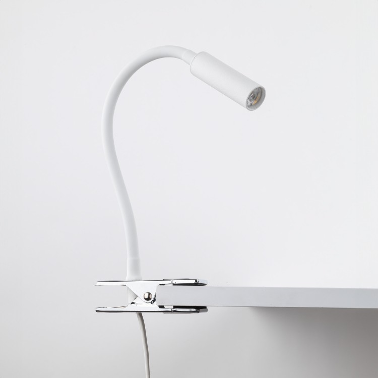LAGOS WHITE Kinkiet Klips 1 16024 TK Lighting Biały Biały